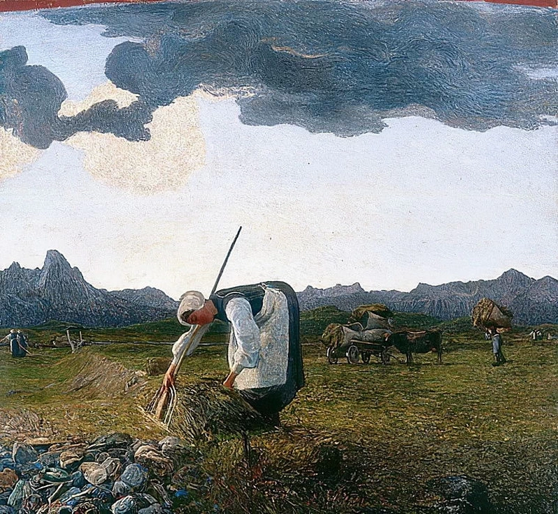 La raccolta del fieno,1888 - Museo Segantini, St. Moritz